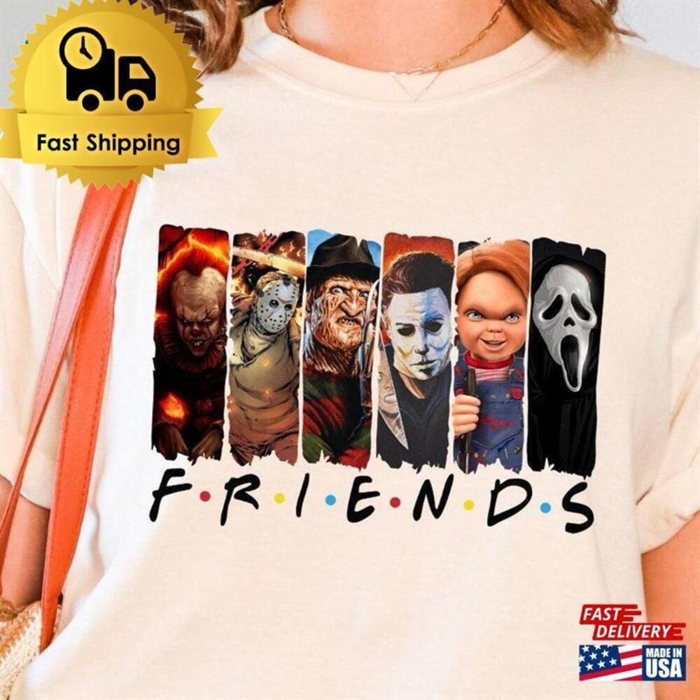 Friends Halloween Shirt Horror Movie Tee T-Shirt Classic